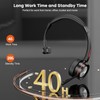 Single Ear ENC Wireless Headset for Work, Monaural BT Headset