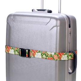 Fance VFS-164611GN Travel Goods Suitcase Belt, Japanese Pattern, Adjustable Length, Made in Japan, Green