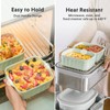 BUYDEEM Ceramic Food Storage Container with Airtight Lid, 28 oz