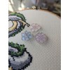 Pastel Flowers Mini Magnetic Acrylic Needle Minder Set