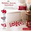 Christmas Bathroom Rug Peppermint Christmas Decor Candy Doormat Non Slip