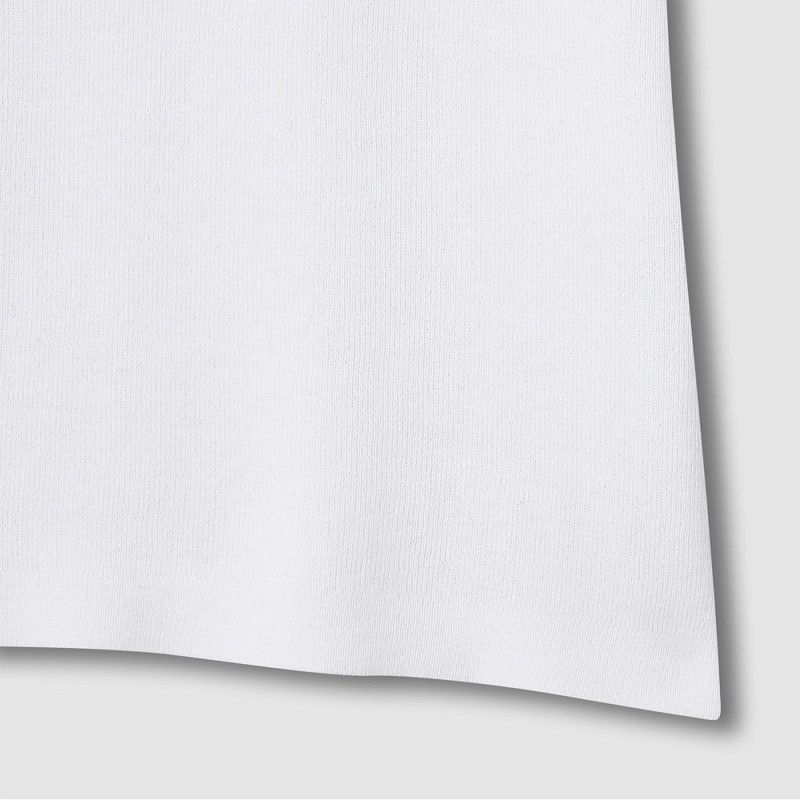JAJU [JAJU] Women's Collar Short-Sleeve Knit_White