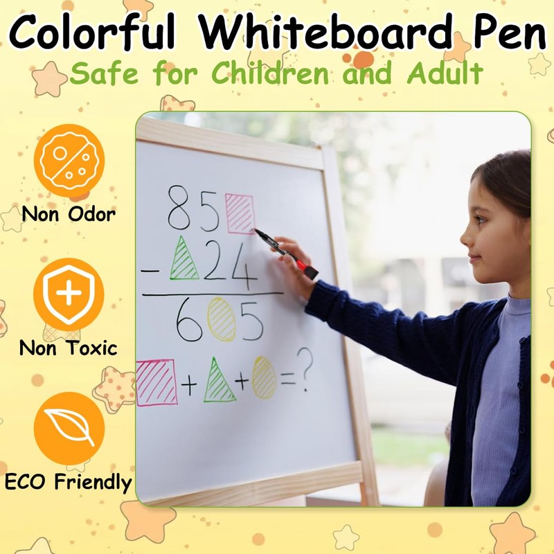 Whiteboard Stifte, 12 Stück, 12 Farben, Magnetische, Trocken Abwischbare Marker,