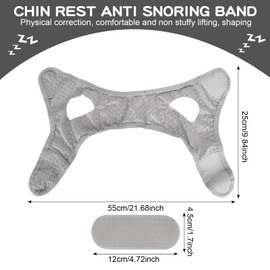 Lunaanda Anti Schnarchen Kinnriemen,Anti Snoring Chin Strap,Schnarchstopper Anti Schnarchen,Kinnband,Anti Schnarch Bandage,Kinnband Schlafapnoe,Anti Schnarchband,Kinnband Schnarchen