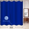 NTETSN Classic Royal Blue Shower Curtain Washable Thicken Durable Polyester