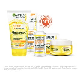 Kit Garnier Express Aclara: Serum, Crema Y Gel Vitamina C