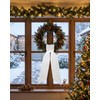 White Wreath Sash, 4Pcs Embroidery Blank Wreath Sashes for Front
