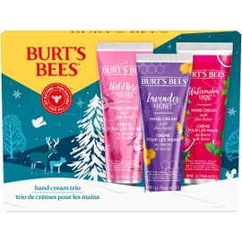 Burt's Bees Burt's Bees Christmas Gifts, 3 Body Skincare Stocking Stuffers, Shea Butter Hand Cream Trio Set - Lavender Honey, Watermelon Mint & Wild Rose Berry (3-Pack)