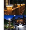 KOOPER 4x4 Solar Post Cap Lights Outdoor, 6 Pack Brighter