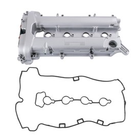 Engine Valve Cover with Gasket Aluminum Compatible with 2010-2017 Buick Lacrosse Regal Verano Chevy Captiva Sport Equinox Impala Malibu GMC Terrain 2.4L L4 Replaces# 12610279 1261-0279
