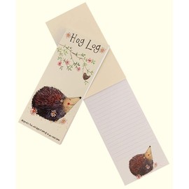 ALEX CLARK Hog Log Hedgehog Magnetic to Do List - Planner - Shopping List - Grocery List