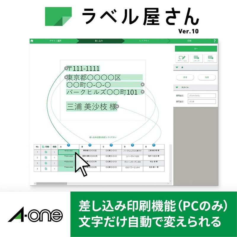 エーワン ラベルシール レーザー コピー A4 95面 20シート 28790