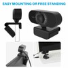 Full HD 1080P Webcam With Microphone, Privacy Cover, USB Computer