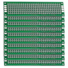 Eagles 10PCS 2x8 cm Double Sided PCB Board, Tinned Prototype DIY Universal FR4 Printed Circuit PCB Board Protoboard Kit, Compatible with Arduino Kits