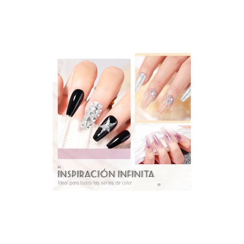 Gel Platinium Decoracion Uñas Gel Esmalte Semipermanentes 4c