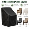 Waterproof Outdoor Stacking Chair Cover – 210D Oxford Fabric Patio