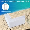 ORLANG 2Pack Dock Corner Bumpers,PVC Boat Dock Fenders with Stainless