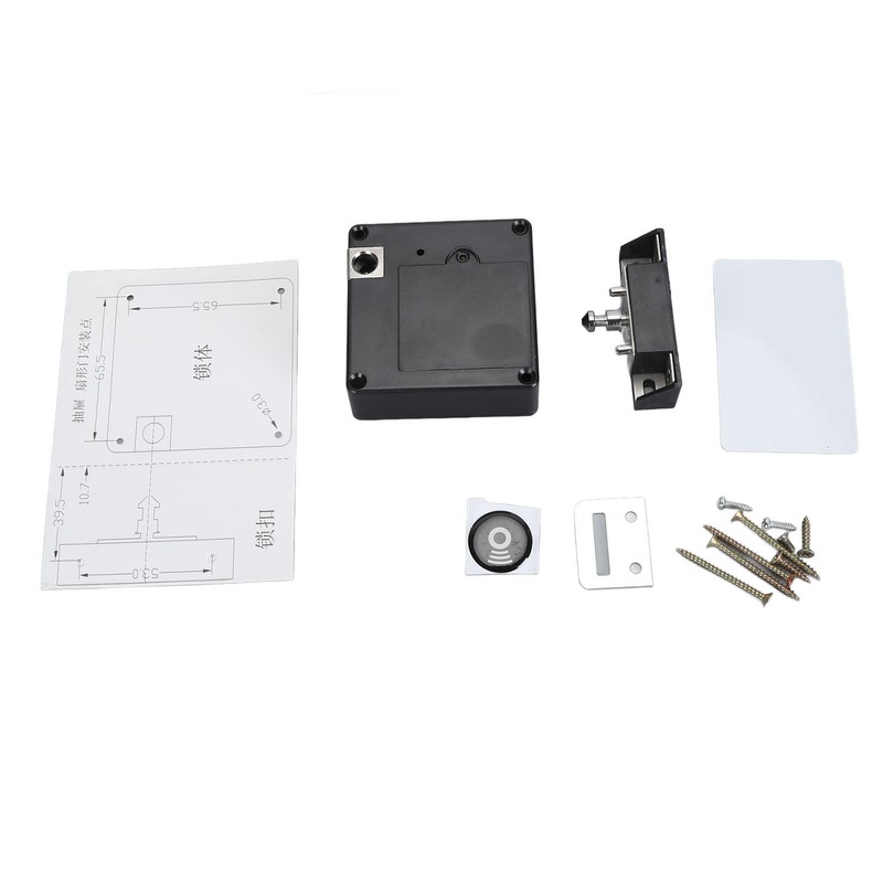 Hidden NFC Lock Electronic Drawer Locks Invisible Cabinet Lock Punch
