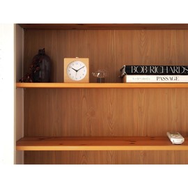 Lemnos Table Clock Analog Alarm Clock Natural Color Wood Canon JH23-11 NT Lemnos