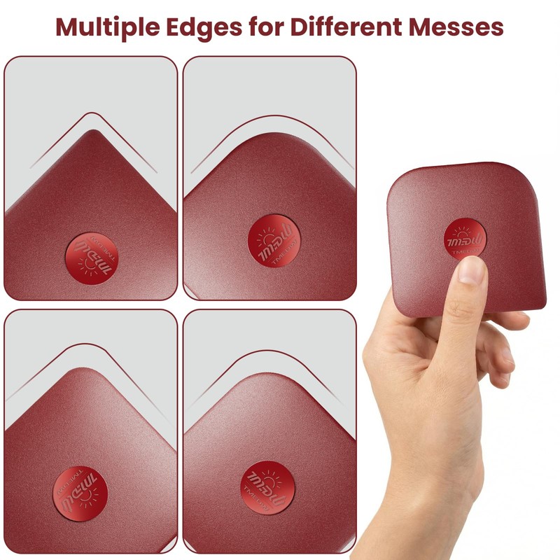 TMEDW Pan Scraper, 5 Pcs Pot Scraper, Pan Scraper Plastic,