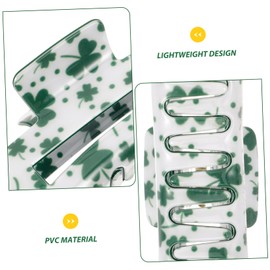 Baluue St Patrick's Day Shamrock Pattern Claw Clip Lightweight Hair Clamp for Versatile Holiday Accessory for Style and Comfort
