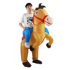 AIXXCUVQ OxfordCloth Polyester OxfordCloth Inflatable Costume For Celebration Horse Mask