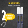 SECURIT Waterproof Liquid Chalk Marker, White, Plastic, 14.2 x 3.5