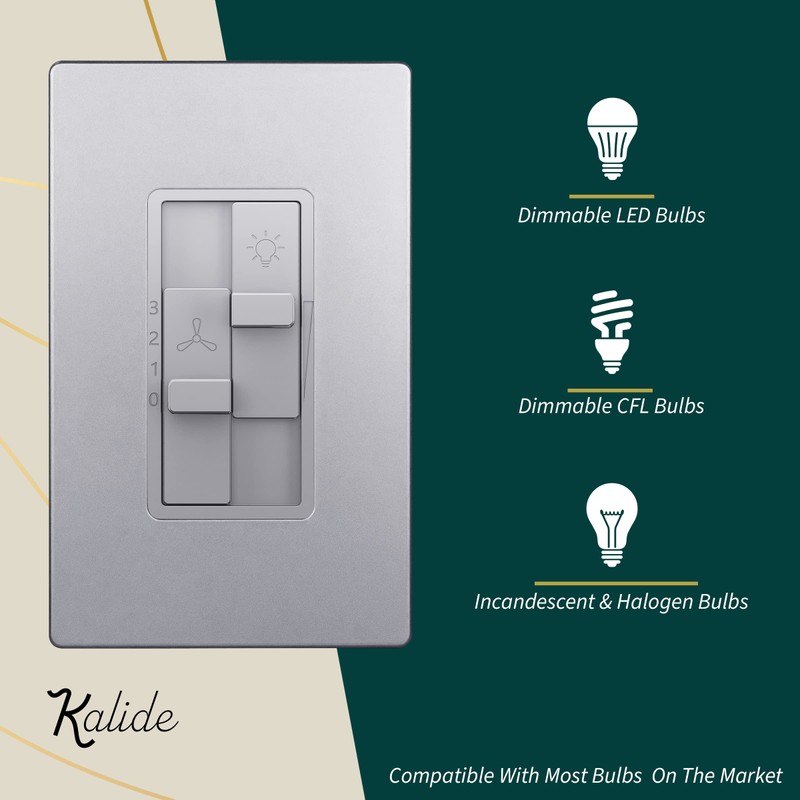 TOPGREENER - Interruptor de atenuación combinado Kalide con control de