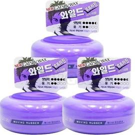 GATSBY Moving Rubber Hair Wax Wild Shake 3pcs Set - 80ml (80g) x 3