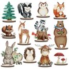 BruinBang 12 Pcs Woodland Animals Baby Shower Decorations, Forest Cutout
