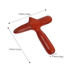 Ipetboom 4pcs Wood Massage Tool Portable Wooden Sculpting Massager for Muscle Relief Scraping with Easy Grip Design Suitable for Neck Back and Face Massage