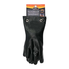 Mr Bar-B-Q Insulated BBQ Gloves, Up to 220F High-Heat Resistant, Light & Flexible Rubber Barbecue Gloves, Grilling Glove for Outdoor Cooking & Oven, Fire Pits, Grill for Restaurants & Camping - 40111Y