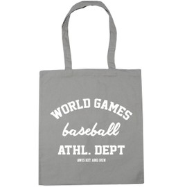 Hippowarehouse World Games Baseball Athl. Dept AW15 Hit and Run Tote Shopping Gym Beach Bag 42cm x38cm, 10 litres