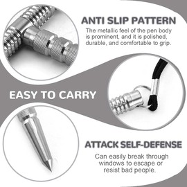 YOLMUNA Set of 2 Multi-Function Self Defense Keyrings (Black and Grey)