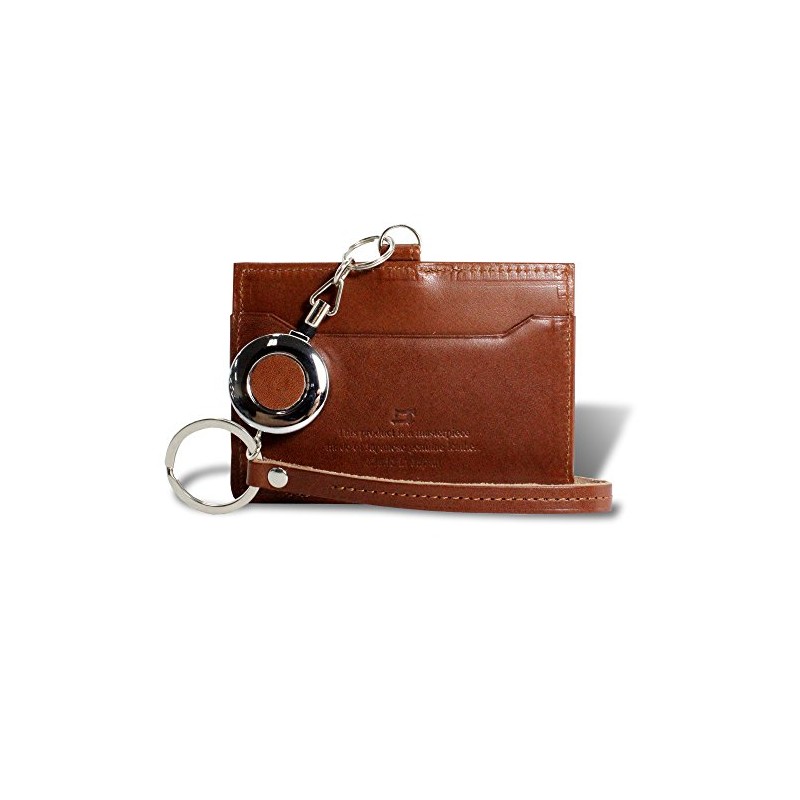 Tochigi Leather TGP-3357 Commuter Pass Case with Reel Key, Single