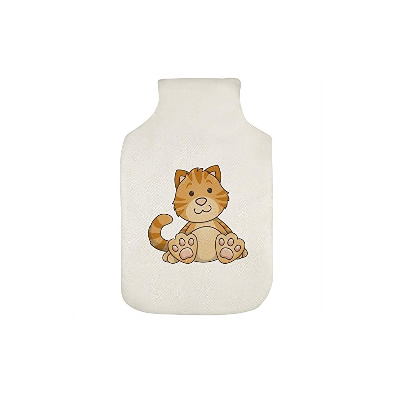 'Sitting Ginger Cat' Hot Water Bottle Cover (HW00022835)