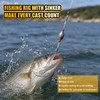 CWSDXM Sliding Sinker Rig, Fish Finder Rig Carolina Rig with