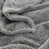 HORIMOTE HOME Ultra Soft Grey Fleece Sherpa Throw Blanket,Light Weight
