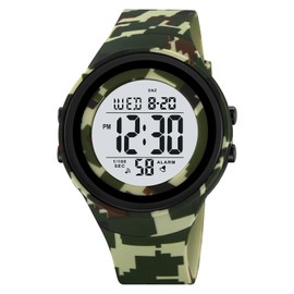 CakCity Camouflage Watches for Men Work Watches Mens Tactical Watch Army Green Watches for Men Sport Wrist Watches Womens Digital Wrist Watch