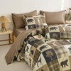 Wake In Cloud - Rustic Comforter Set, Cabin Christmas Lodge