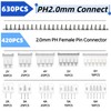 EGSCST 630PCS JST PH Connector Kit PH2.0mm Adapter Cable Terminal