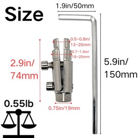 Pipe Extractor Tool Kit for 1/2" to 1" Water faucet extraction tool Remover & Repair Set (Silver) Father's Day/Contractor Gifts