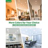 zouzai 12 Pack 6 Inch 6000k/5000k/4000k/3000k/2700k 5CCT Selectable Ultra-Thin LED