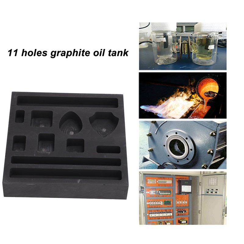 Graphite Ingot Mold for Metal Casting 11 Holes Easy Demoulding