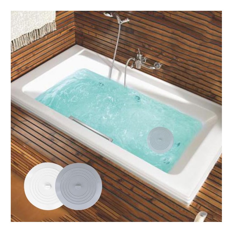 V-TOP Bathtub Drain Stopper 2 Pack, 5 inches Silicone Tub