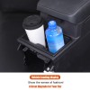 car-king888 ABS Matt Black Front Beverage Cup Holder Frame Trim