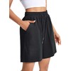 EBANKU Women's Running Shorts Black