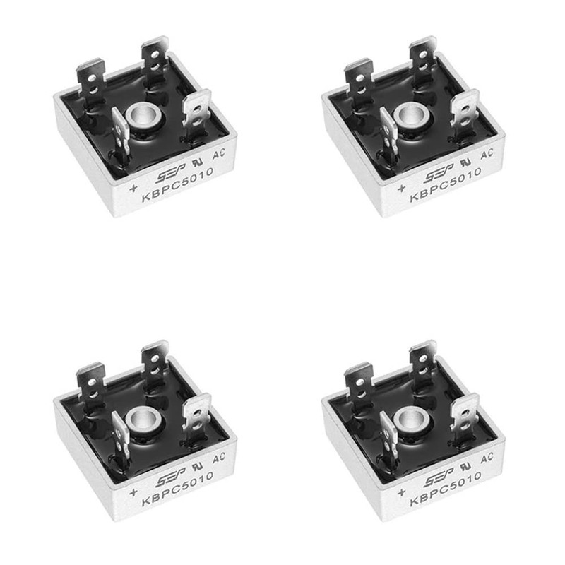 PENGLIN 4pcs KBPC5010 Bridge Rectifier Bridge Diode Single Phase 50A