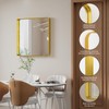 Koonmi Gold Wall Mirror for Bathroom, 30x30 Inch Matte Deep