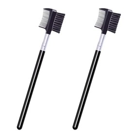 2 PCS Eyebrow Brush and Comb,Makeup Eyelash Comb,Portable Spoolie Brushes for Eyelashes Extension